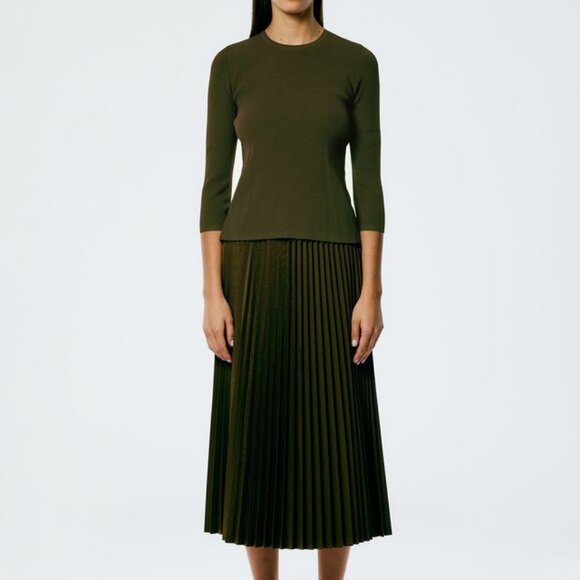 Tibi Giselle Stretch Sweater Circle Openback Pullover - Picture 8 of 8